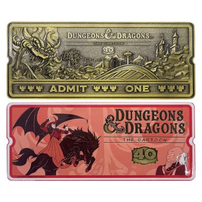 FANATTIK DUNGEONS AND DRAGONS THE CARTOON ROLLERCOASTER TICKET REPLICA
