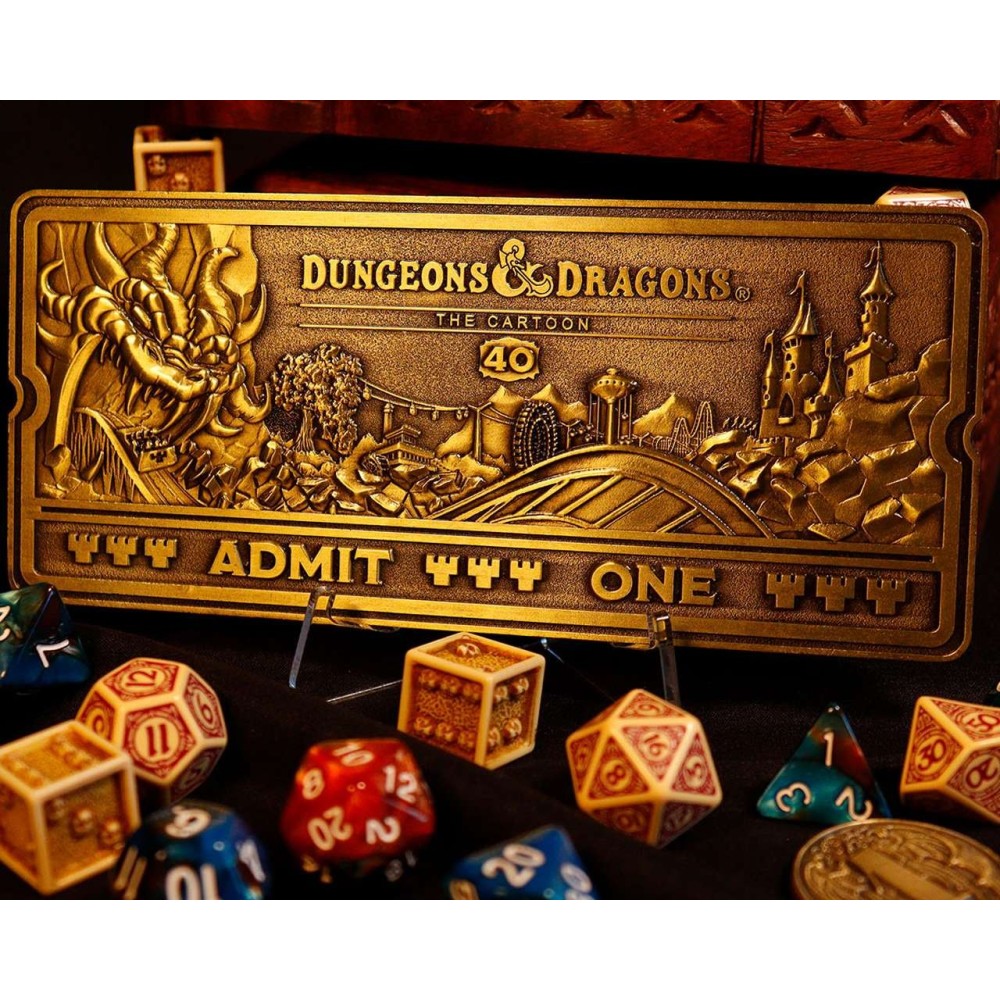 FANATTIK DUNGEONS AND DRAGONS THE CARTOON ROLLERCOASTER TICKET REPLICA