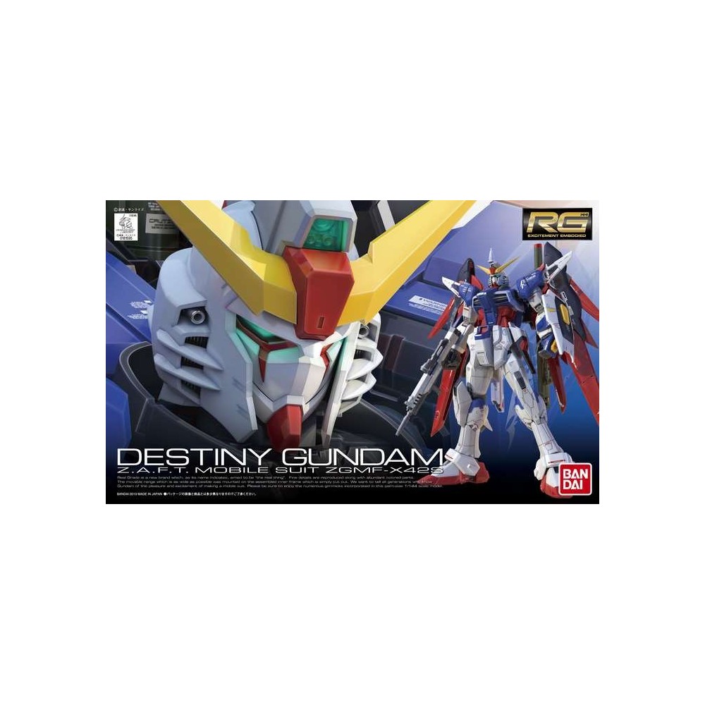 BANDAI REAL GRADE RG DESTINY GUNDAM 1/144 MODEL KIT FIGURE