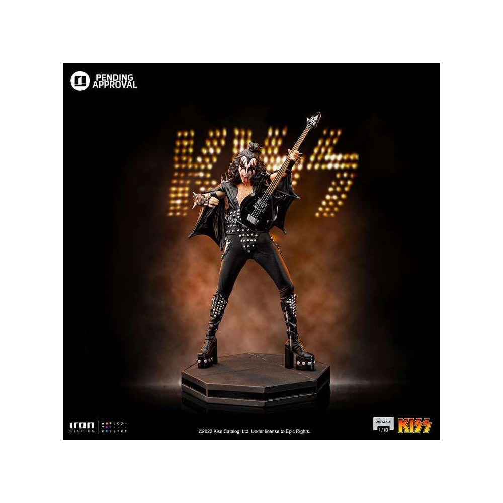 KISS GENE SIMMONS THE DEMON ART SCALE 1/10 STATUA FIGURE IRON STUDIOS