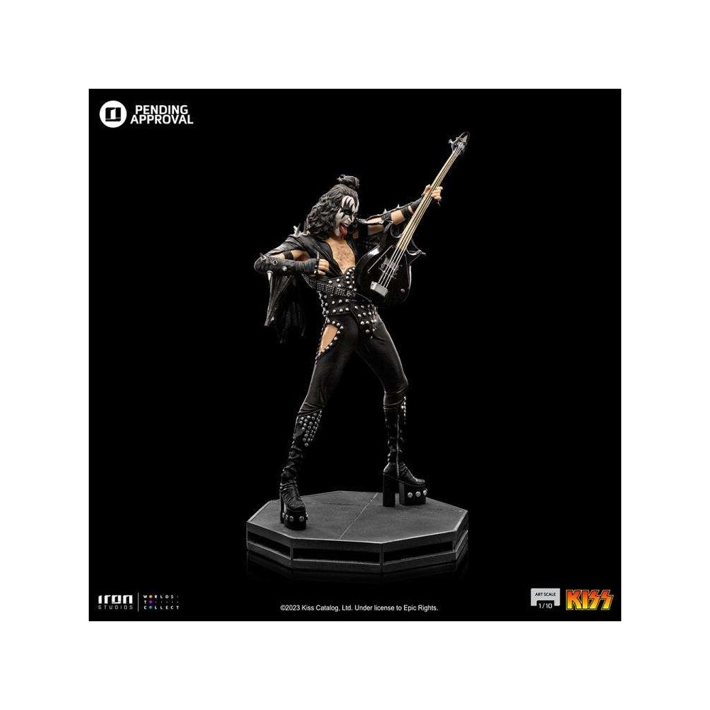 KISS GENE SIMMONS THE DEMON ART SCALE 1/10 STATUA FIGURE IRON STUDIOS