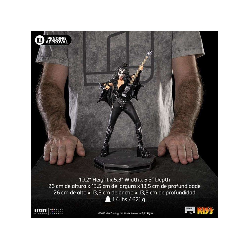IRON STUDIOS KISS GENE SIMMONS THE DEMON ART SCALE 1/10 STATUE FIGURE