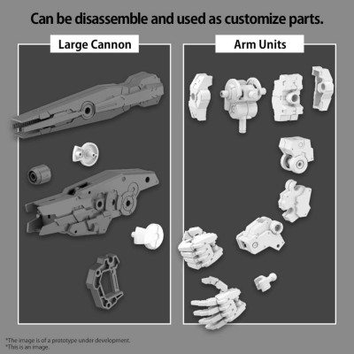 BANDAI 30MM OPTIONAL PARTS SET 11 LARGE CAN/ARM 1/144 MODEL KIT