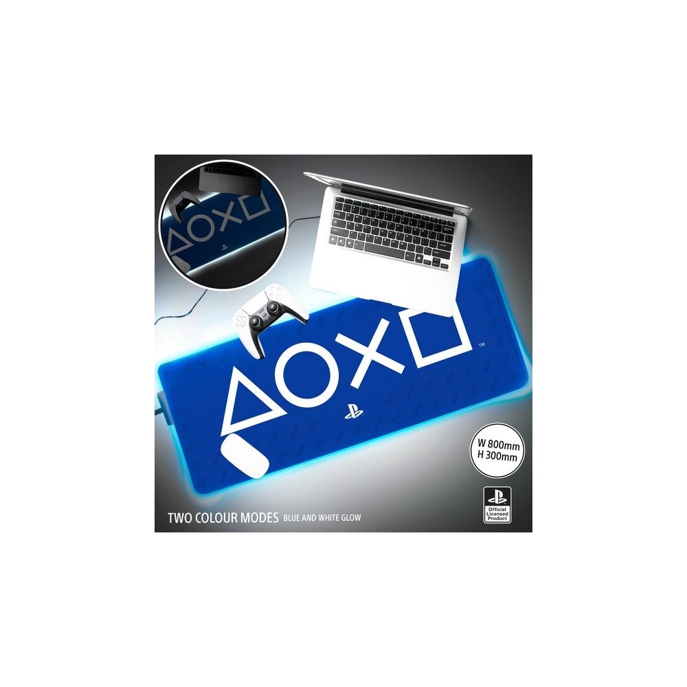 PLAYSTATION LIGHT UP DESK MAT TAPPETINO LUMINOSO PALADONE PRODUCTS