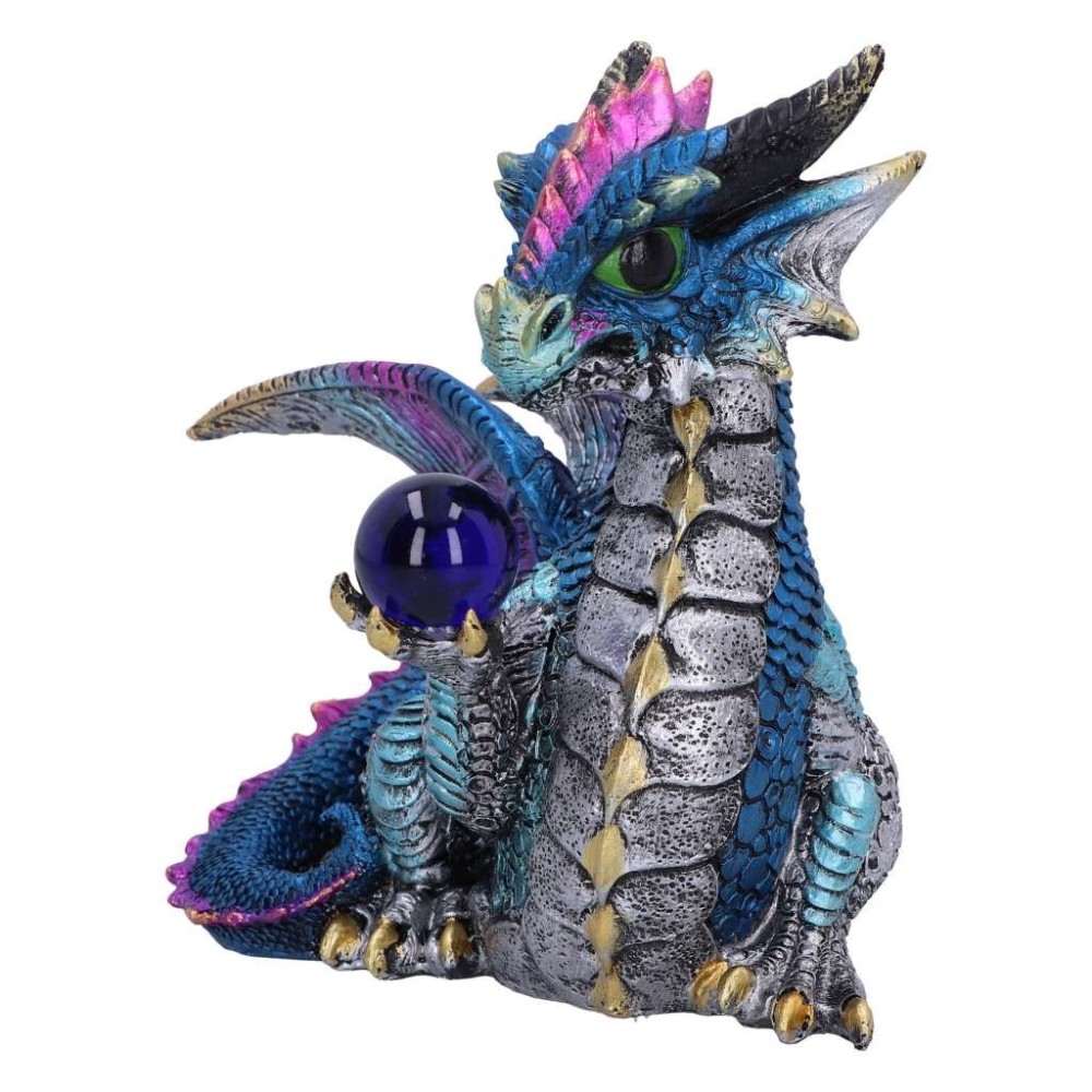 NEMESIS NOW ORB HOARD BLUE DRAGON FIGURINE