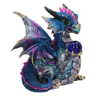 NEMESIS NOW ORB HOARD BLUE DRAGON FIGURINE