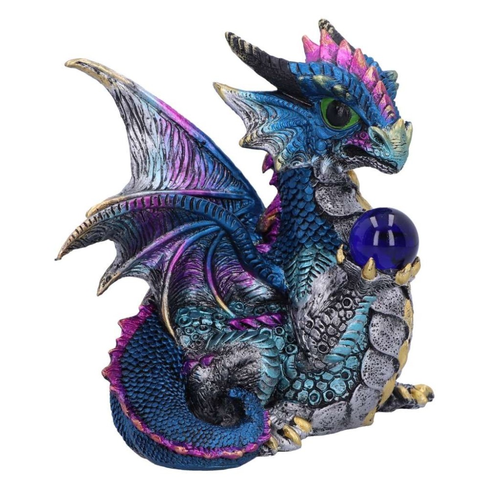 NEMESIS NOW ORB HOARD BLUE DRAGON FIGURINE