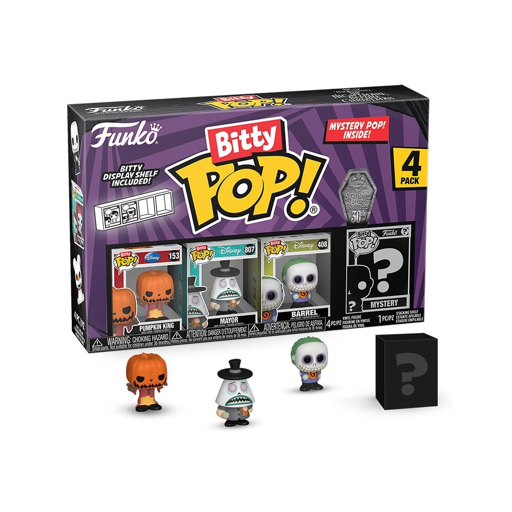 FUNKO FUNKO BITTY POP! THE NIGHTMARE BEFORE CHRISTMAS 4 PACK PUMPKIN VINYL MINI FIGURE