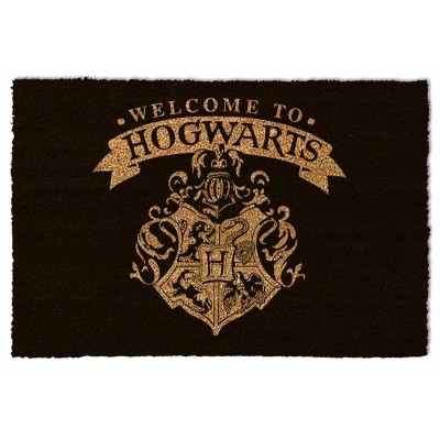 HARRY POTTER DOORMAT ZERBINO WELCOME TO HOGWARTS BLACK 40X60CM PYRAMID INTERNATIONAL