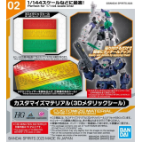 BANDAI 30MM CUSTOMIZE MATERIAL METALLIC STICKERS PER MODEL KIT