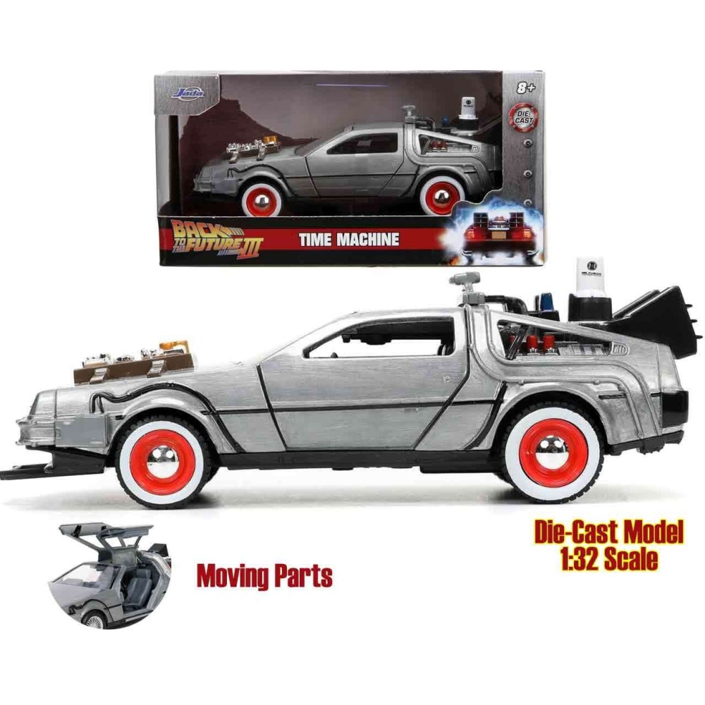 SIMBA TOYS  BACK TO THE FUTURE PART III DELOREAN DIE CAST 1/32 MODEL