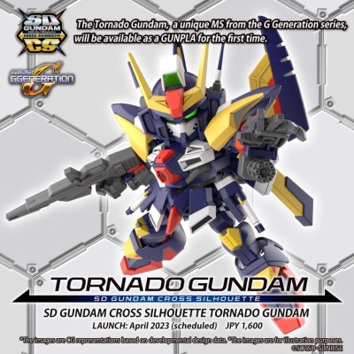 BANDAI SD CROSS SILHOUETTE TORNADO GUNDAM MODEL KIT ACTION FIGURE