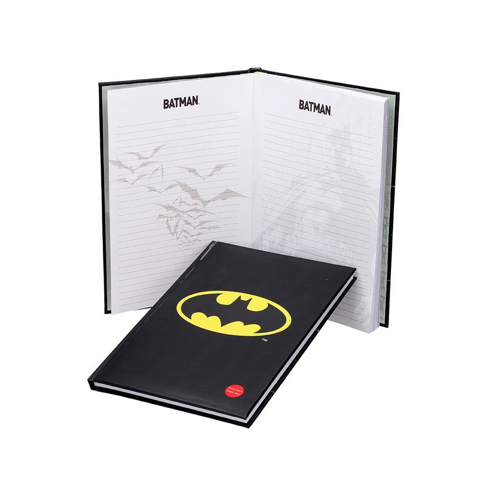 SD TOYS BATMAN BIG NOTEBOOK WITH LIGHT - TACCUINO LUMINOSO 19X29CM