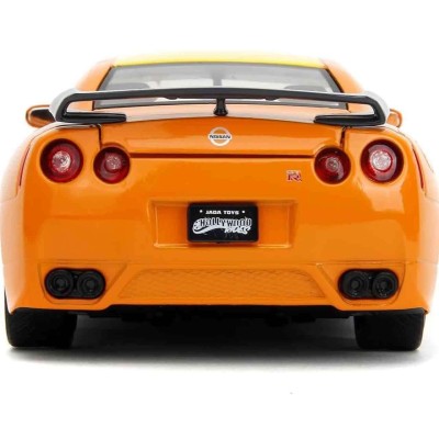 NARUTO SHIPPUDEN 2009 NISSAN GTR WITH NARUTO FIGURE DIE CAST 1/24 MODEL JADA TOYS