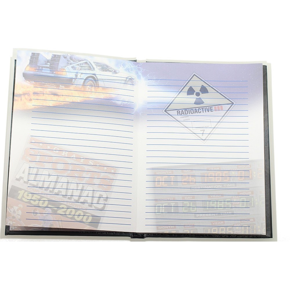 SD TOYS BACK TO THE FUTURE LOGO LIGHT UP NOTEBOOK - TACCUINO LUMINOSO 15X24CM