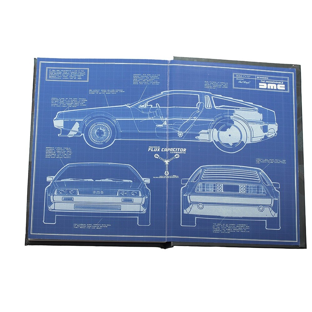 SD TOYS BACK TO THE FUTURE LOGO LIGHT UP NOTEBOOK - TACCUINO LUMINOSO 15X24CM