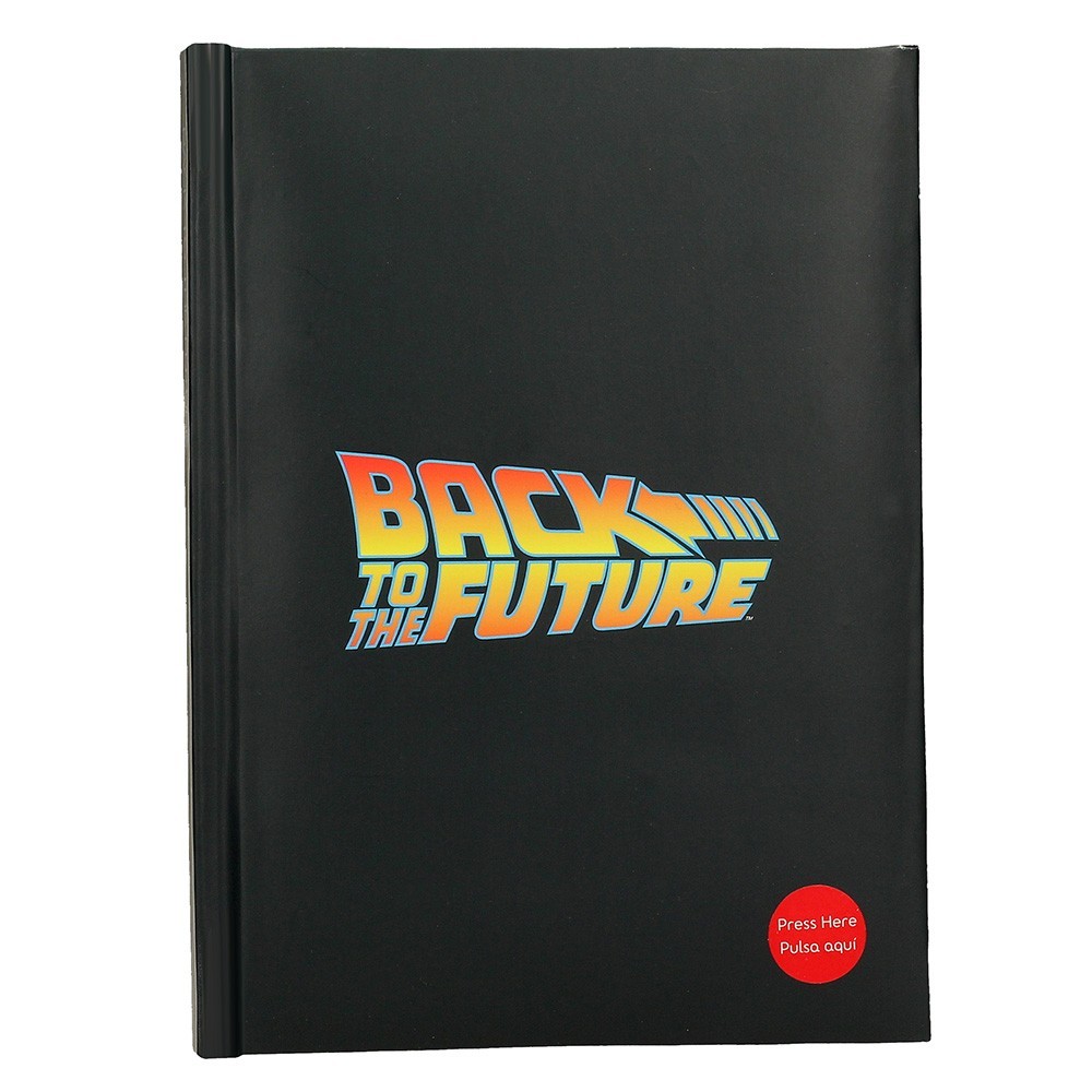 SD TOYS BACK TO THE FUTURE LOGO LIGHT UP NOTEBOOK - TACCUINO LUMINOSO 15X24CM