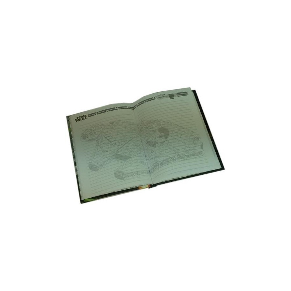 SD TOYS STAR WARS MILLENIUM FALCON NOTEBOOK LIGHT/SOUND - TACCUINO LUCI/SUONI 15X21