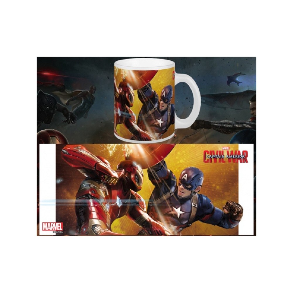 SEMIC CAPTAIN AMERICA CIVIL WAR MUG TAZZA IN CERAMICA