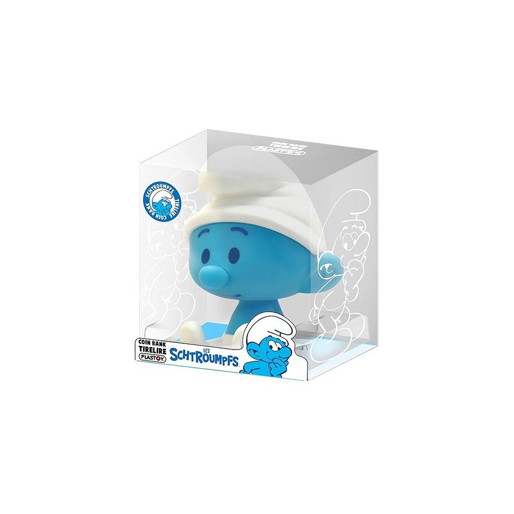 PLASTOY SMURFS CHIBI BANK FIGURE