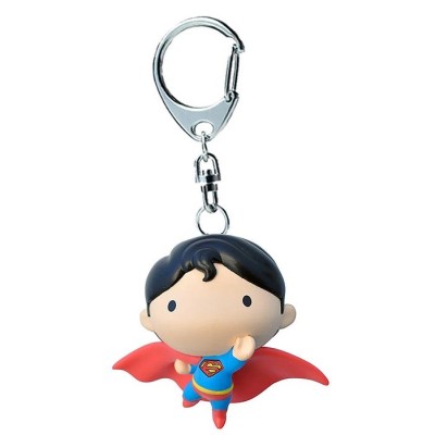 JUSTICE LEAGUE SUPERMAN CHIBI PVC KEYCHAIN PORTACHIAVI KEYRING PLASTOY
