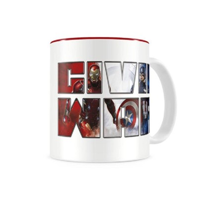 CIVIL WAR THERMAL LOGO MUG TAZZA IN CERAMICA SD TOYS