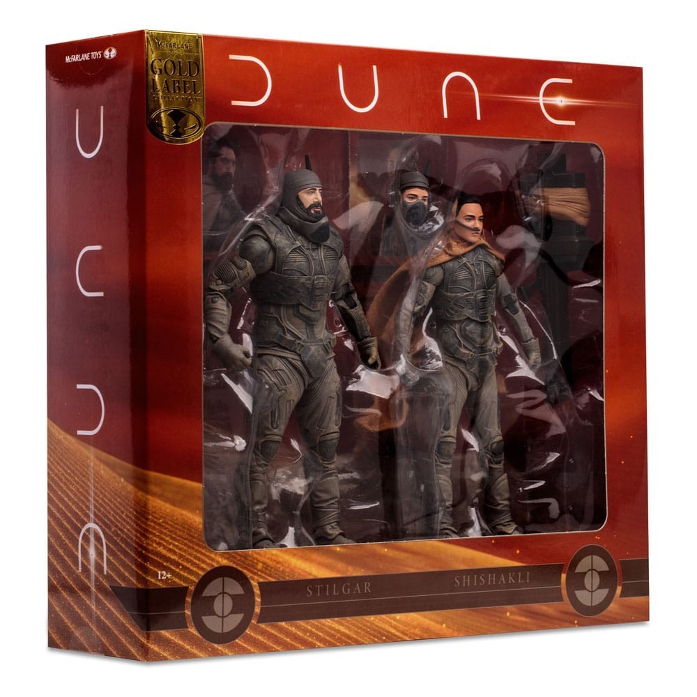 MC FARLANE DUNE PART TWO STILGAR & SHISHAKLI GOLD LABEL 2-PACK ACTION FIGURE