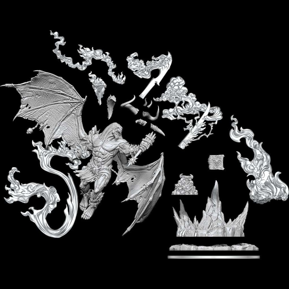 DUNGEONS AND DRAGONS FRAMEWORKS BALOR MODEL KIT MINIATURE FIGURE WIZKIDS