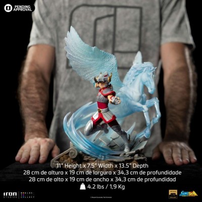 IRON STUDIOS SAINT SEIYA PEGASUS ART SCALE DELUXE 1/10 STATUE FIGURE