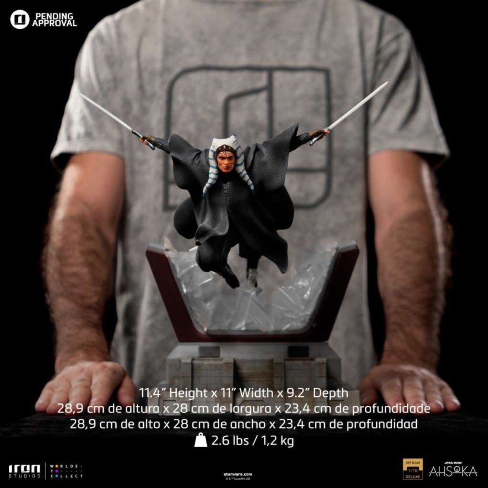 IRON STUDIOS STAR WARS AHSOKA TANO BDS ART SCALE DELUXE 1/10 STATUE FIGURE