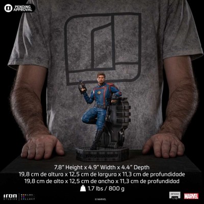 IRON STUDIOS GUARDIANS OF THE GALAXY VOL 3 STAR-LORD ART SCALE 1/10 STATUE FIGURE