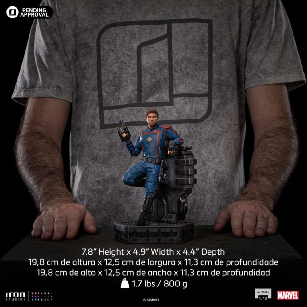 IRON STUDIOS GUARDIANS OF THE GALAXY VOL 3 STAR-LORD ART SCALE 1/10 STATUE FIGURE