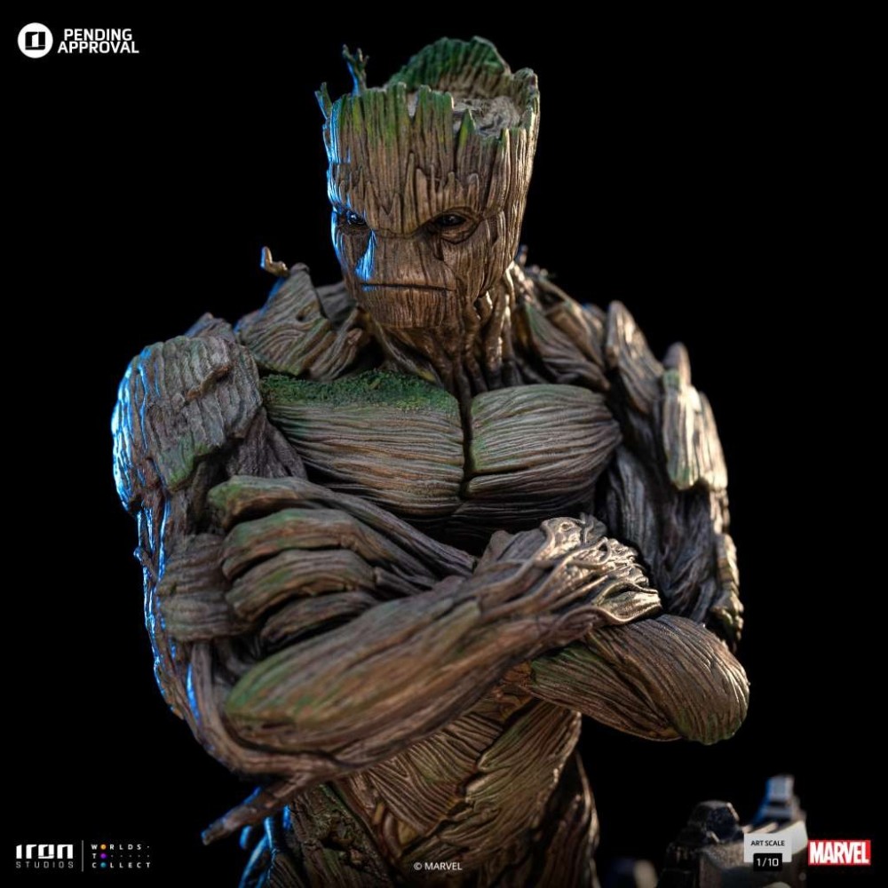 IRON STUDIOS GUARDIANS OF THE GALAXY VOL 3 GROOT ART SCALE 1/10 STATUE FIGURE