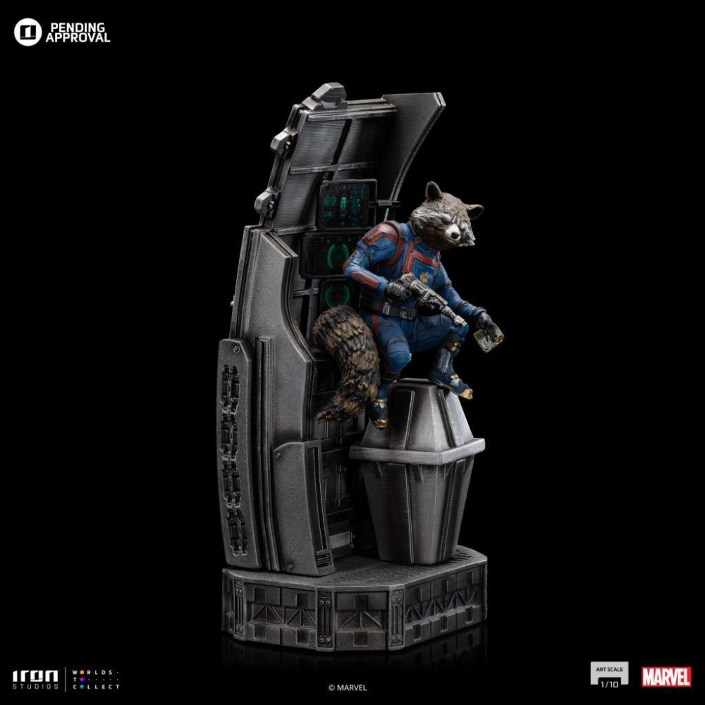 GUARDIANI DELLA GALASSIA VOL 3 ROCKET RACOON ART SCALE 1/10 STATUA FIGURE IRON STUDIOS