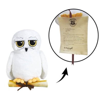 HARRY POTTER - HEDWIG EDVIGE WITH HOGWARTS LETTER 25cm PELUCHE