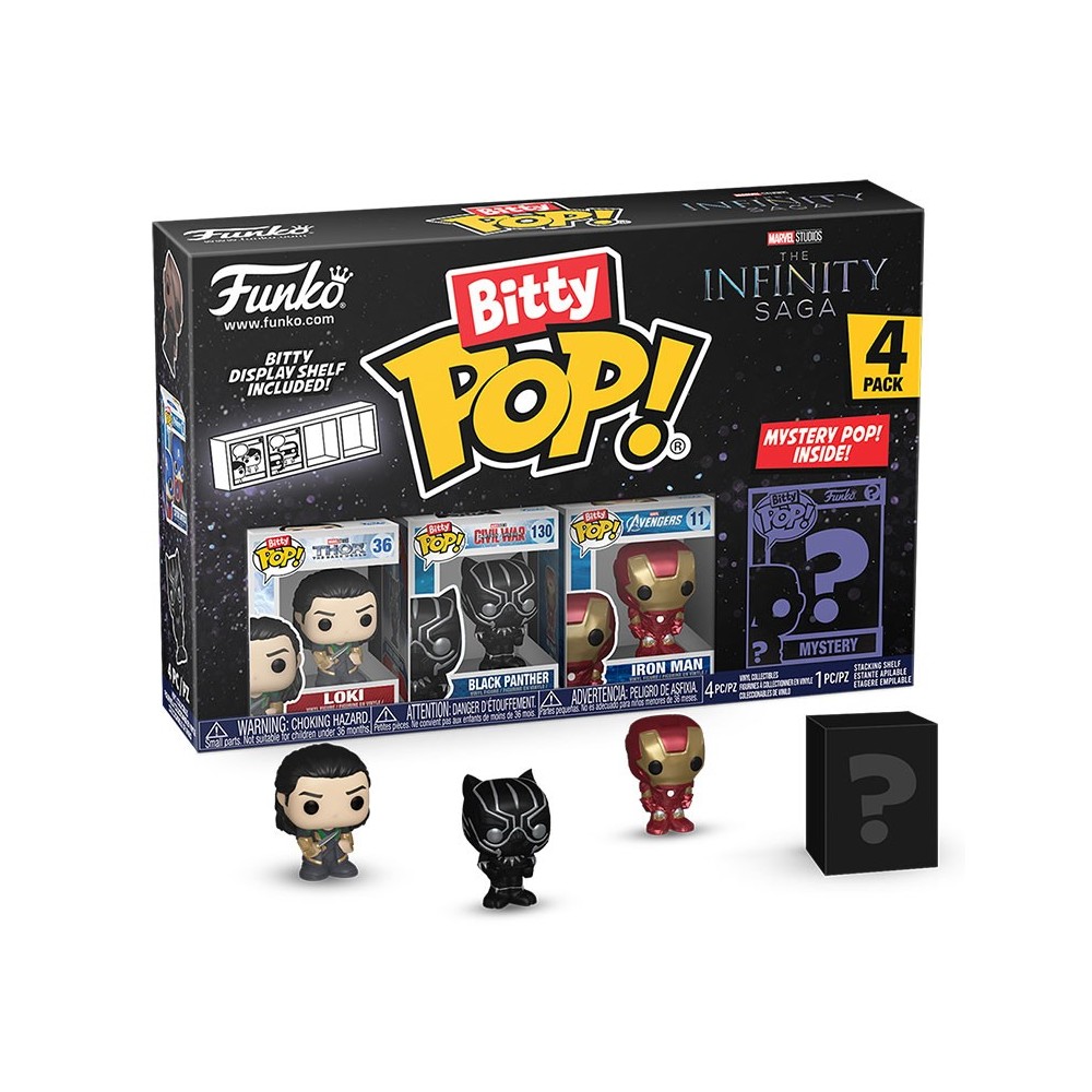 FUNKO BITTY POP! MARVEL THE INFINITY SAGA 4 PACK LOKI VINYL MINI FIGURE FUNKO