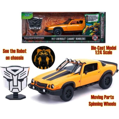 TRANSFORMERS RISE OF THE BEASTS BUMBLEBEE 1977 CHEVROLET CAMARO DIE CAST 1/24 MODEL JADA TOYS