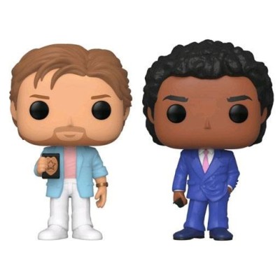 FUNKO FUNKO POP! MIAMI VICE CROCKETT AND TUBBS BOBBLE HEAD KNOCKER FIGURE