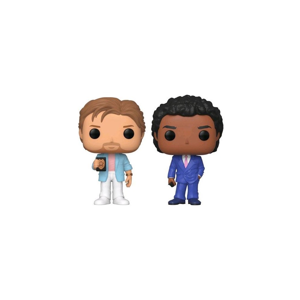 FUNKO FUNKO POP! MIAMI VICE CROCKETT AND TUBBS BOBBLE HEAD KNOCKER FIGURE
