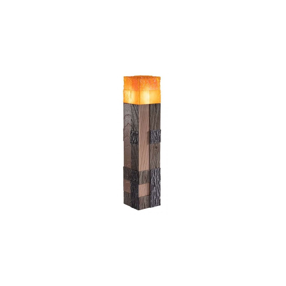 NOBLE COLLECTIONS MINECRAFT 3D LAMP TORCH ILLUMINATING COLLECTOR REPLICA