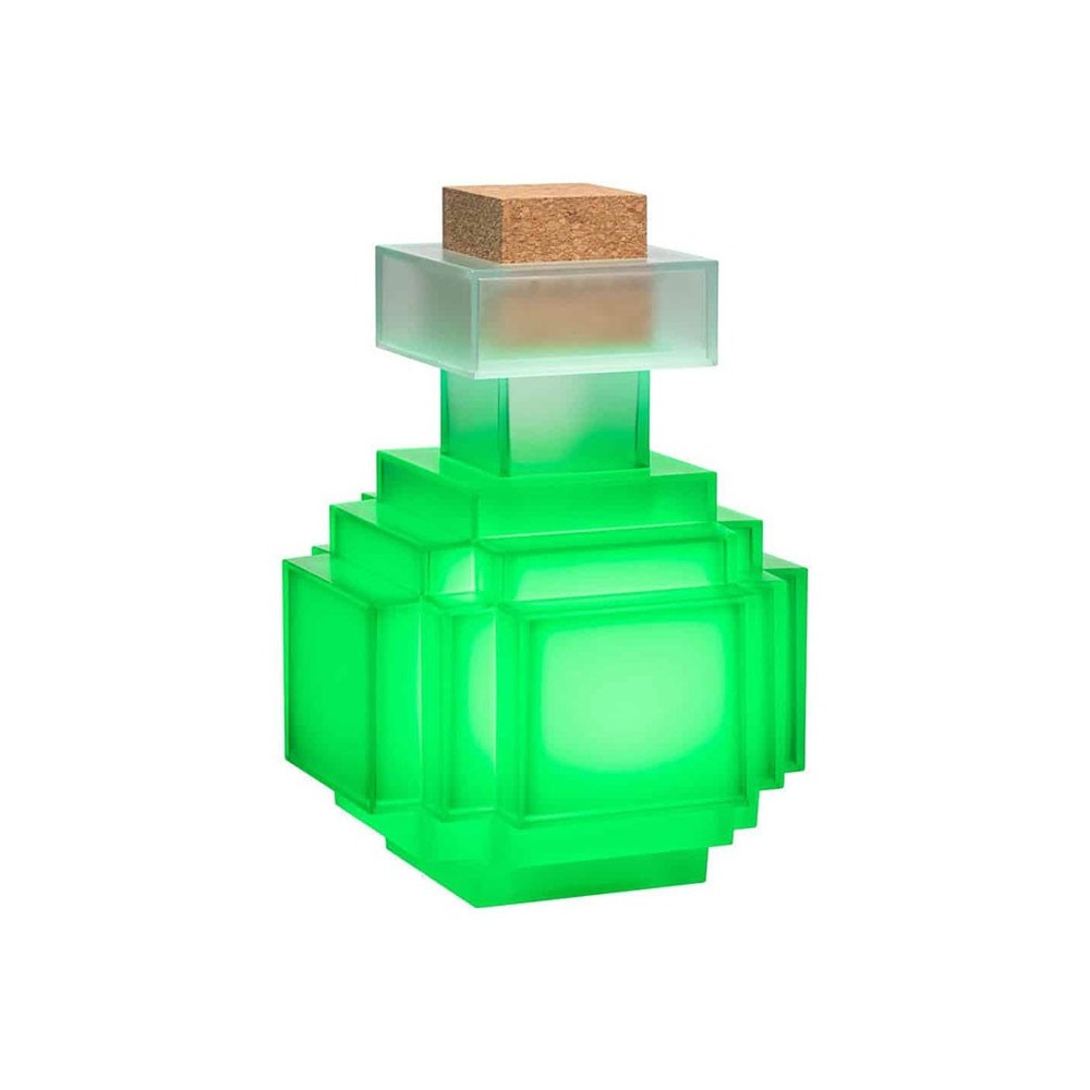 NOBLE COLLECTIONS MINECRAFT 3D LAMP POTION BOTTLE ILLUMINATING COLLECTOR REPLICA