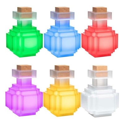 MINECRAFT 3D LAMP POTION BOTTLE LAMPADA ILLUMINATING COLLECTOR REPLICA NOBLE COLLECTIONS
