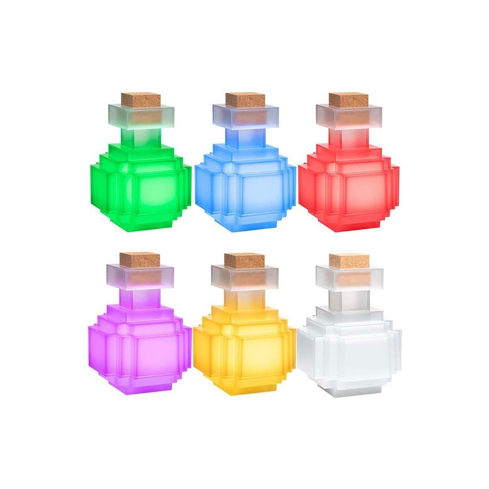 NOBLE COLLECTIONS MINECRAFT 3D LAMP POTION BOTTLE ILLUMINATING COLLECTOR REPLICA