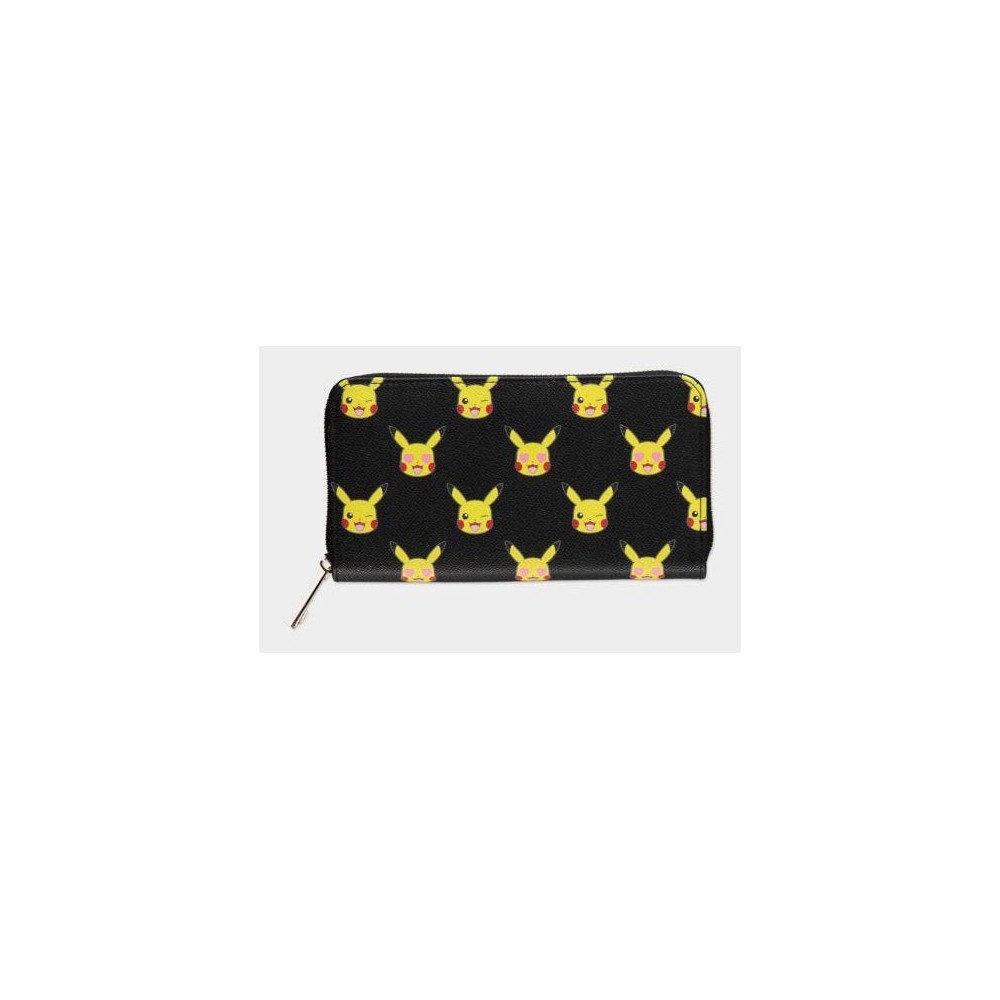 POKEMON PIKACHU FACES GIRL ZIP WALLET PORTAFOGLIO LOUNGEFLY