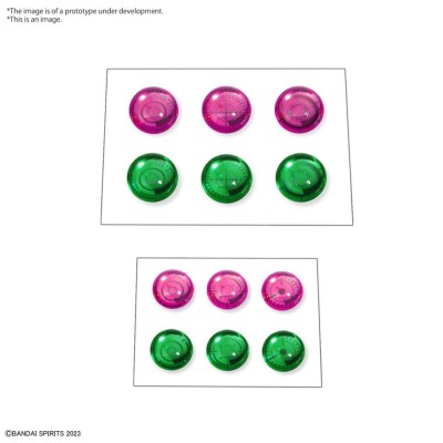 BANDAI 30MM CUSTOMIZE MATERIAL 3D LENS SEAL PER MODEL KIT AND FIGURE