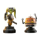 STAR WARS REBELS HERA AND CHOPPER 1/6 2-PACK BUST DIAMOND SELECT