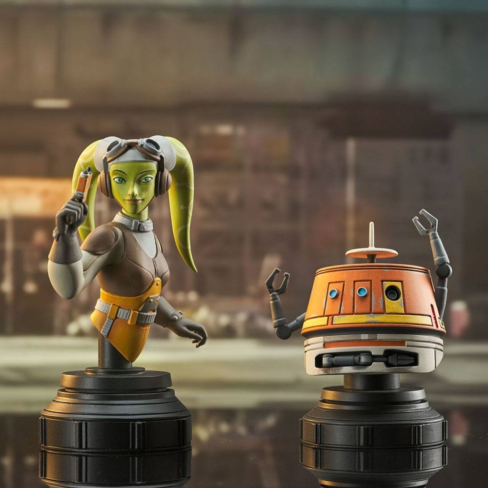 STAR WARS REBELS HERA AND CHOPPER 1/6 2-PACK BUST DIAMOND SELECT