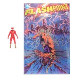 DC FLASH FLASHPOINT PAGE PUNCHERS METALLIC COVER VARIANT ACTION FIGURE MC FARLANE
