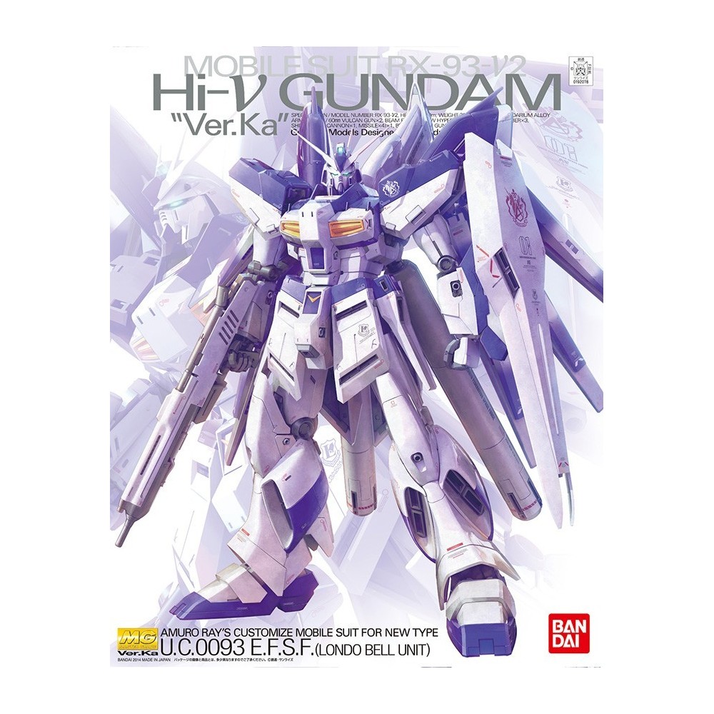BANDAI MASTER GRADE MG GUNDAM HI-NU RX-93 VER KA 1/100 MODEL KIT