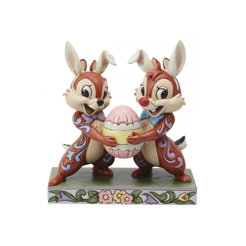 ENESCO CHIP AND DALE EASTER EGG STATUE FIGURE
